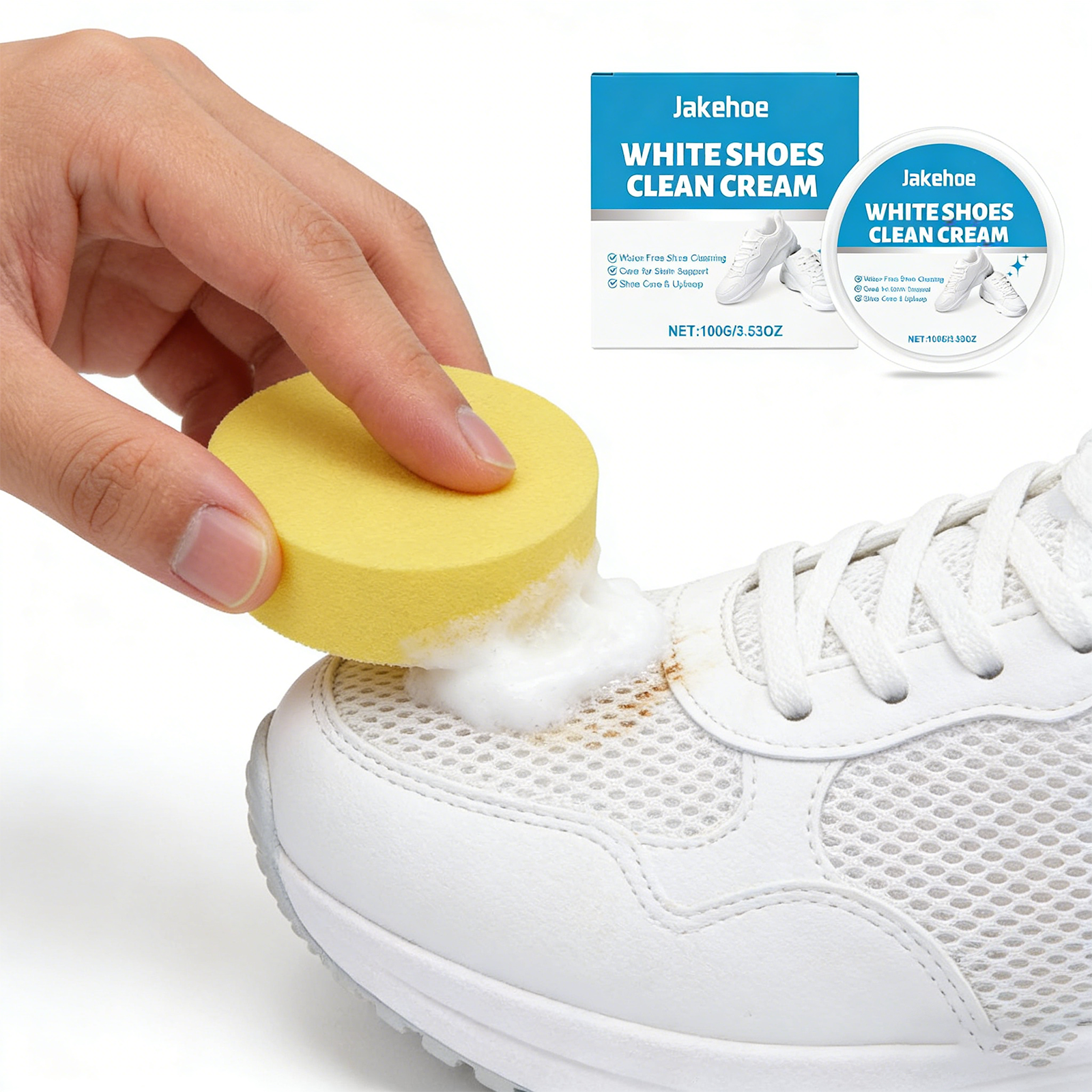 Sneaker Care Cleaning Kit - White Shoe Cleaner Cream Sneaker Stain
