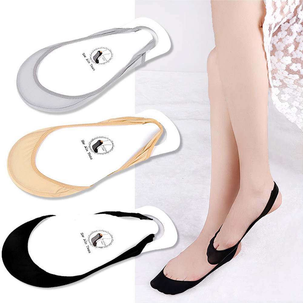 1Pair   Women Ice Silk Half Pa - Sneaker Care のレビューと価格