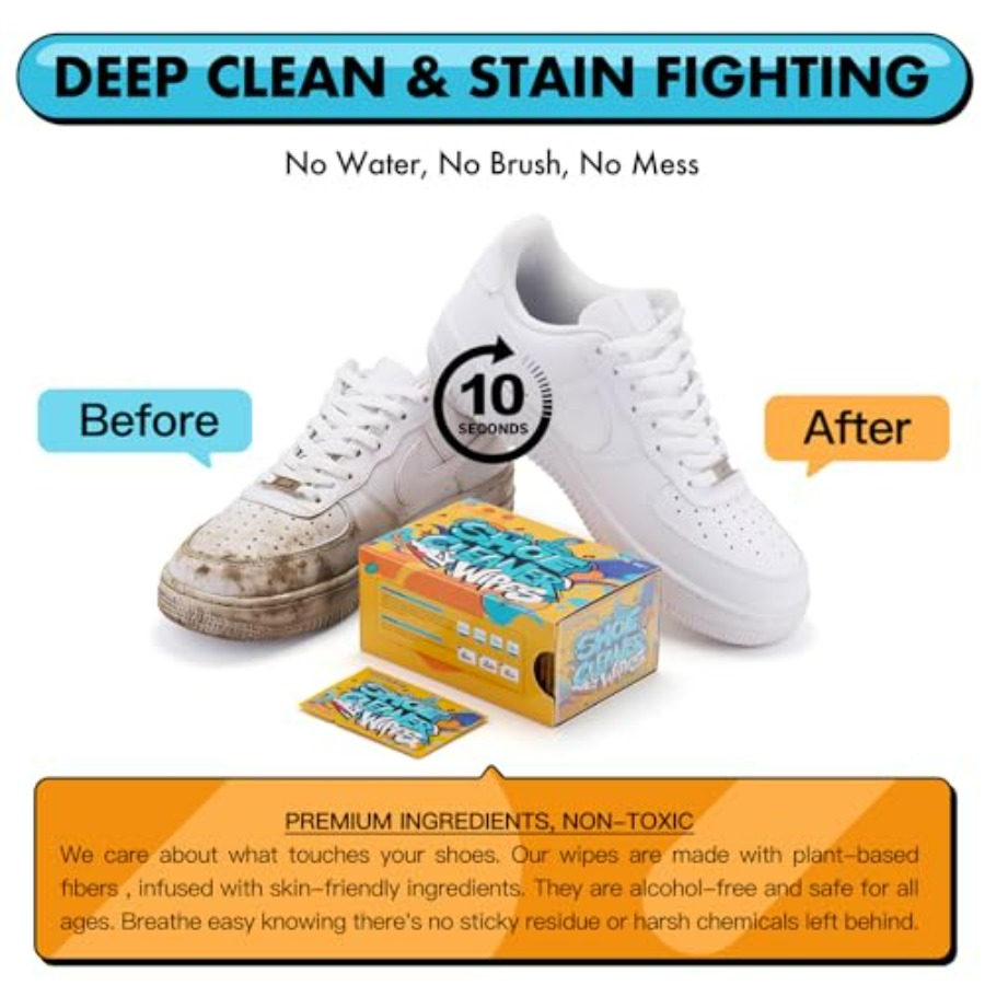 Shoe Cleaner Wipes, Shoe Clean - Sneaker Care のレビューと価格