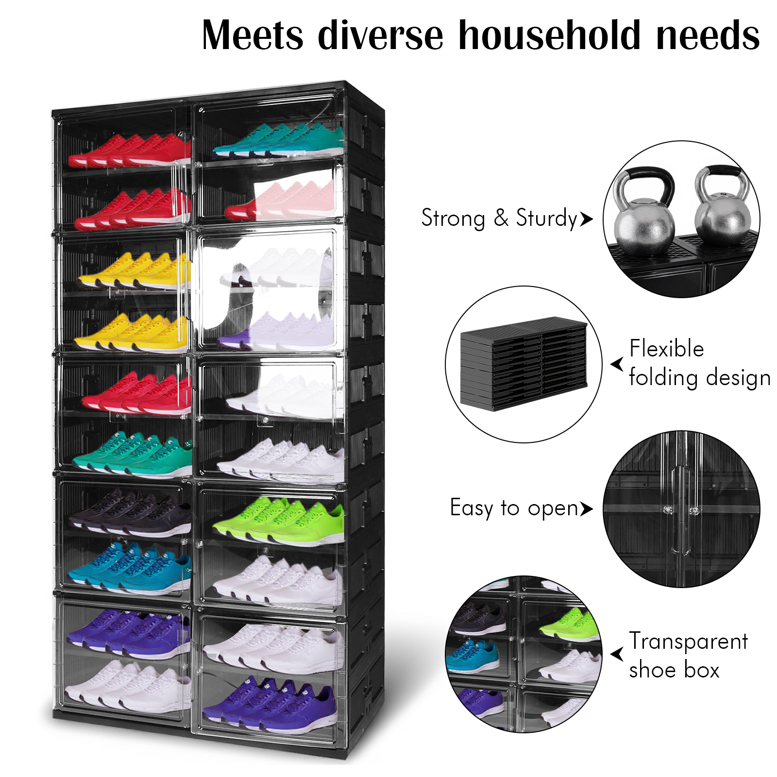Foldable Shoe Rack Organizer D - Sneaker Care Box のレビューと価格