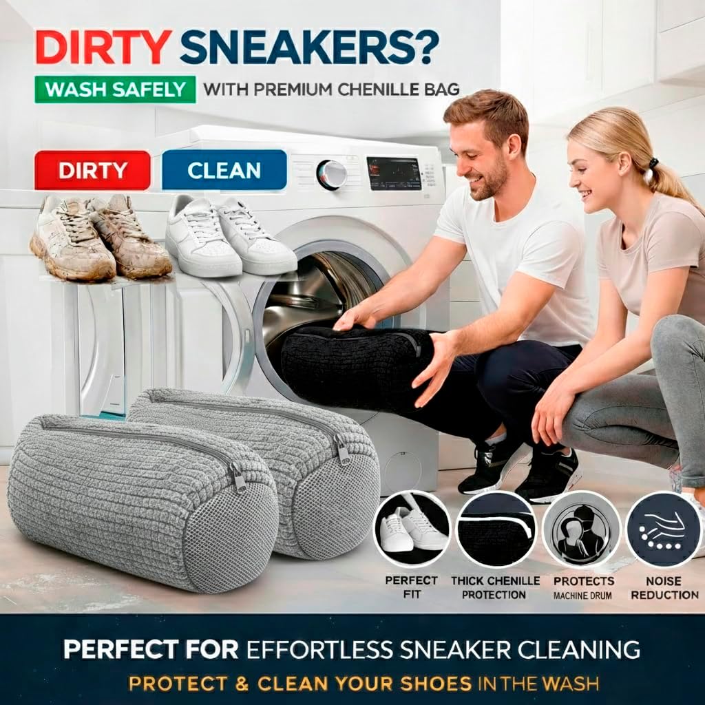 2PCS Shoe Washing Machine Bag  - Sneaker Care Cleaning Kit のレビューと価格