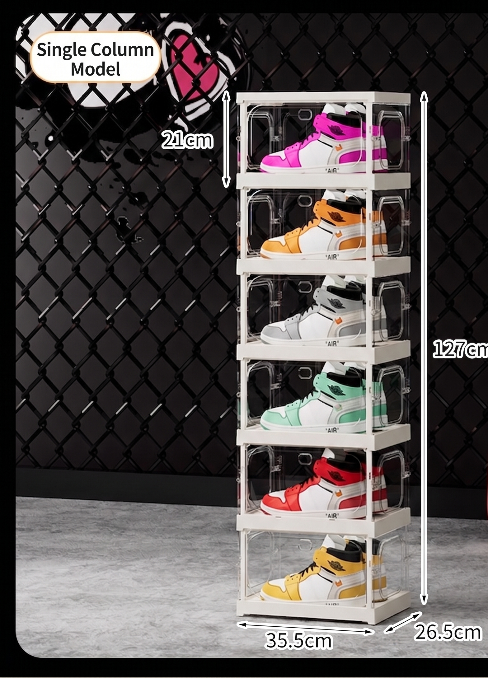Large Clear Stackable Shoe Sto - Sneaker Care Box のレビューと価格